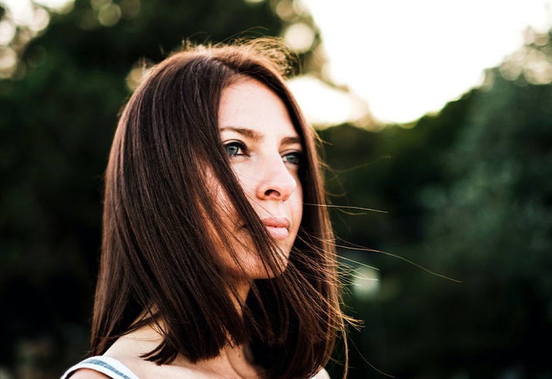 women looking into the distance